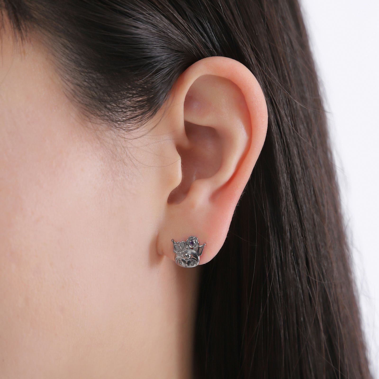 クロミ 20周年 サンリオ｜ピアス シルバー SAKU20-P002BK｜white