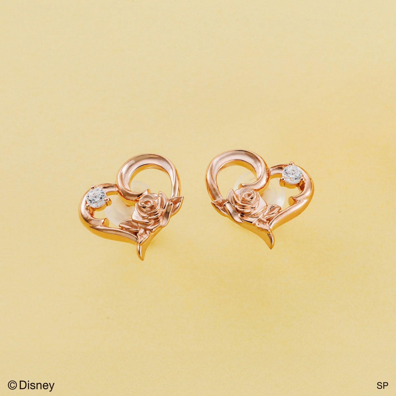 美女と野獣 ディズニー｜ピアス 両耳用 シルバー DI357PG｜white