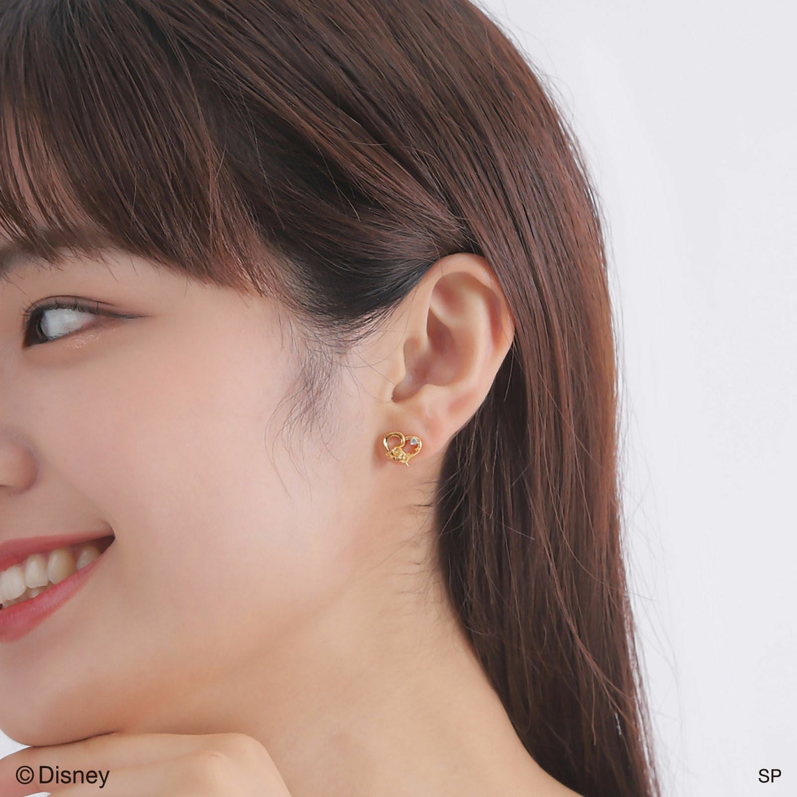 yk_2538ffzz0eピアス✨️ 美女と野獣 ディズニー｜ピアス 両耳用 シルバー DI357YG｜white